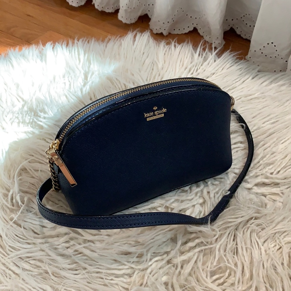 Kate Spade spencer small dome crossbody navy